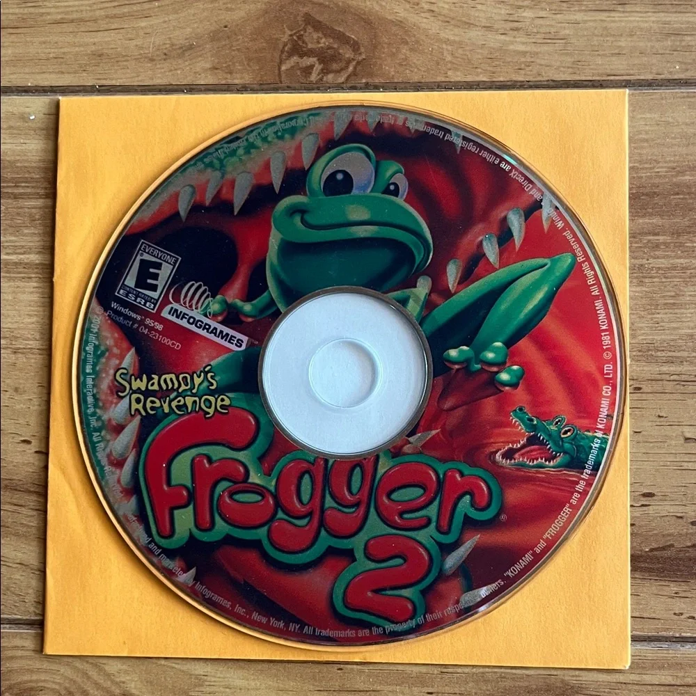 RollerCoaster Tycoon and Frogger 2 Game Discs PC Windows 95/98